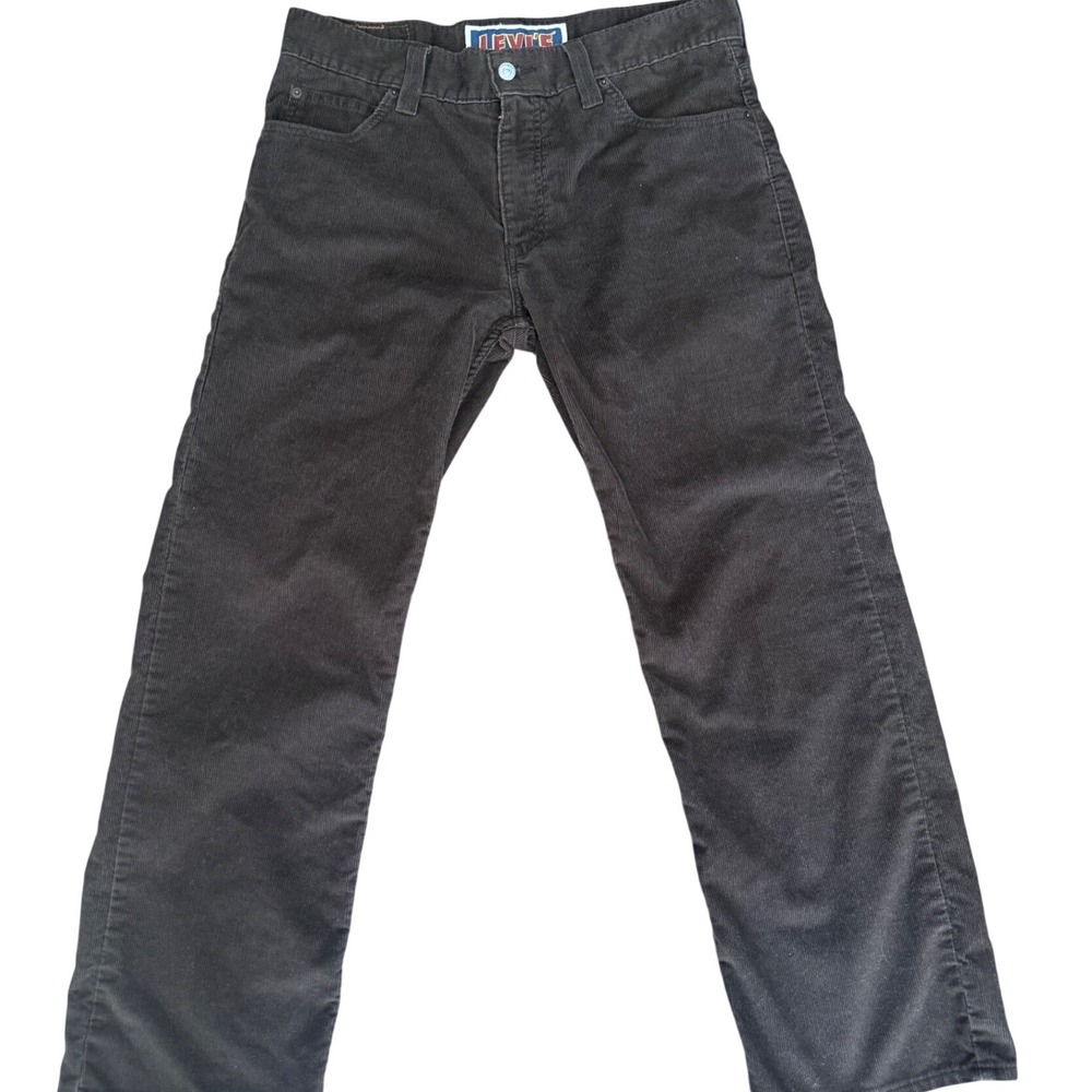 Levis Mens 549 Low Loose Corduroy Pant Chocolate Brown 34x29 Y2K Skater Wide Leg